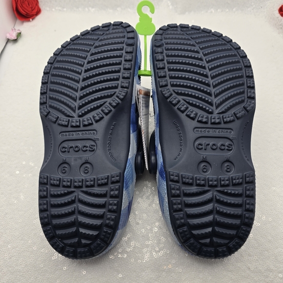 Crocs x Bath and Body Works Limited Edition Crocs Women's Sz 8 Gingham Jibbitzs - Picture 7 of 10